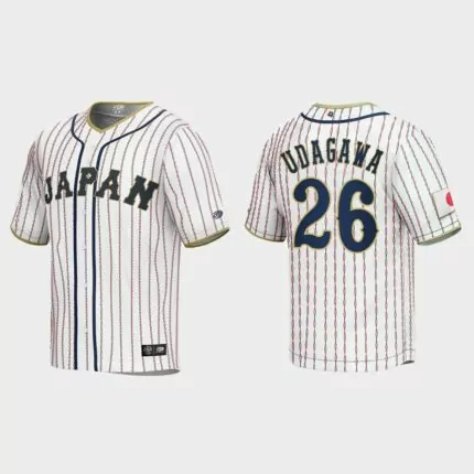 Yuki Udagawa Japan Baseball 2023 World Baseball Classic Jersey – White