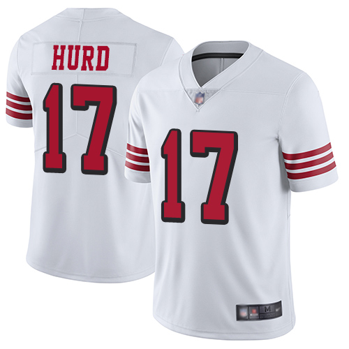 San Francisco 49ers #17 Jalen Hurd White Rush Men's Stitched Vapor Untouchable Limited Jersey Men's