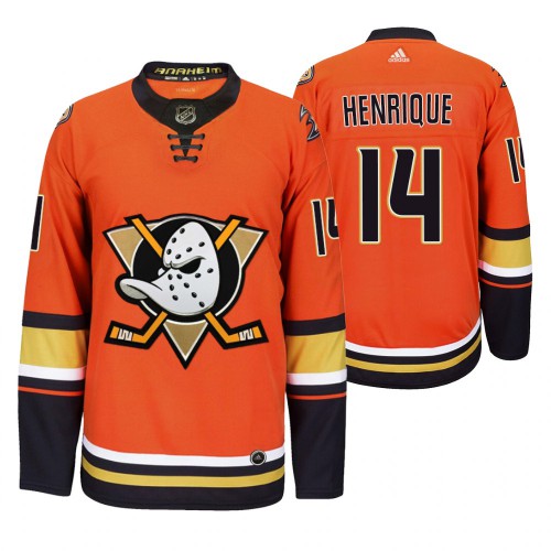 Anaheim Anaheim Ducks #14 Adam Henrique Men's 2019-20 Third Orange Alternate Stitched Jersey Men's