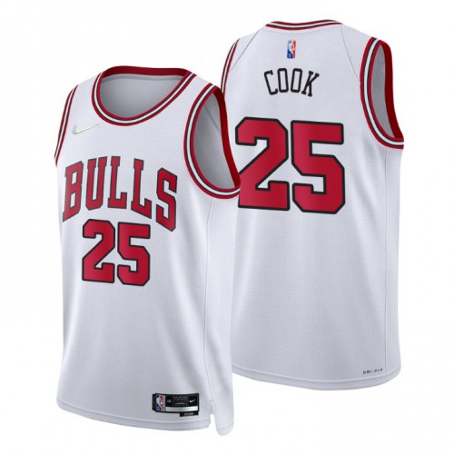 Chicago Bulls #25 Tyler Cook White Mens 2021-22 75th Anniversary Diamond Swingman Jersey - Association Edition Mens