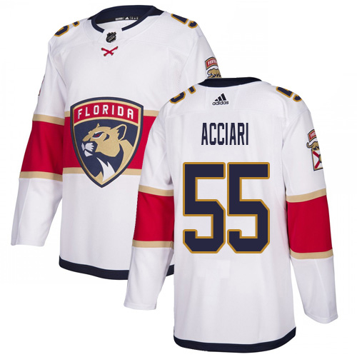 Adidas Florida Panthers #55 Noel Acciari White Road Authentic Stitched Jersey Men's