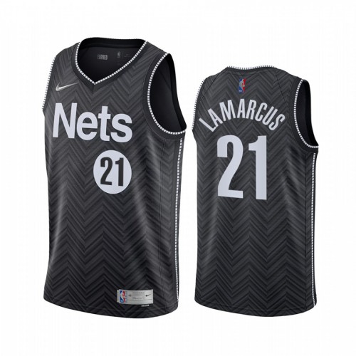 Brooklyn Brooklyn Nets #21 LaMarcus Aldridge Black Womens Swingman 2020-21 Earned Edition Jersey Womens