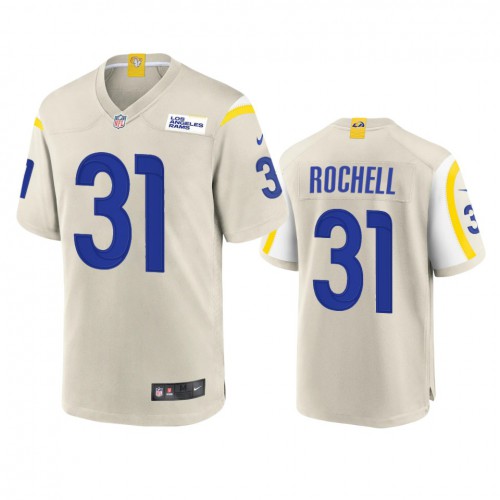 Los Angeles Los Angeles Rams #31 Robert Rochell Men's Game Jersey - Bone Men's
