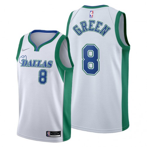 Dallas Dallas Mavericks #8 Josh Green Youth 2021-22 City Edition White Jersey Youth