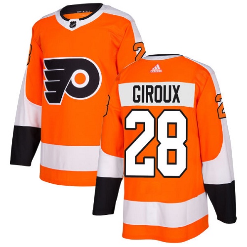Adidas Philadelphia Flyers #28 Claude Giroux Orange Home Authentic Stitched Youth Jersey Youth