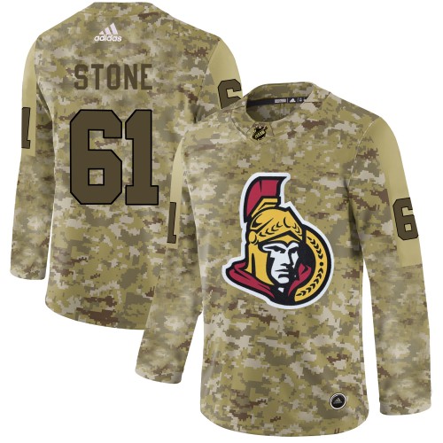 Adidas Ottawa Senators #61 Mark Stone Camo Authentic Stitched Jersey Men's