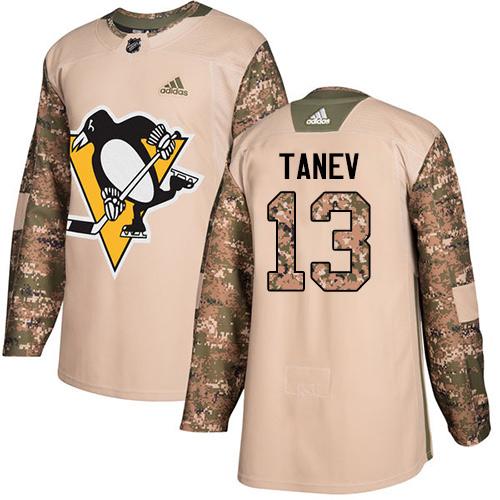 Adidas Pittsburgh Penguins #13 Brandon Tanev Camo Authentic 2017 Veterans Day Stitched Jersey Men's