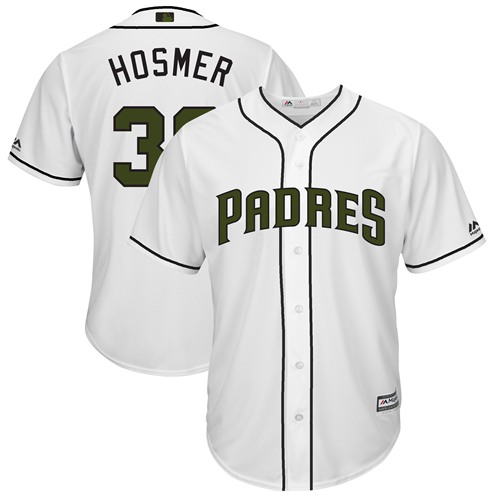 San Diego Padres #30 Eric Hosmer White New Cool Base 2018 Memorial Day Stitched Jersey Men's