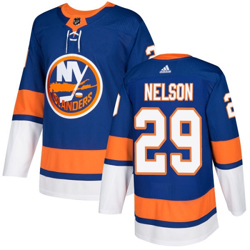 Adidas New York Islanders #29 Brock Nelson Royal Blue Home Authentic Stitched Jersey Men's