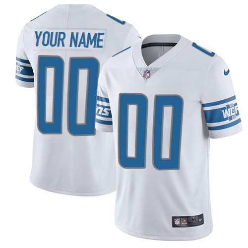 Detroit Lions Customized White Stitched Vapor Untouchable Limited Youth Jersey