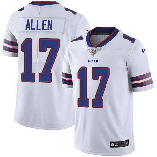 Bills #17 Josh Allen White Youth Stitched Vapor Untouchable Limited Jersey