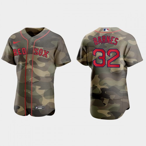 Boston Boston Red Sox #32 Matt Barnes Men's 2021 Armed Forces Day Authentic Jersey -Camo Men's