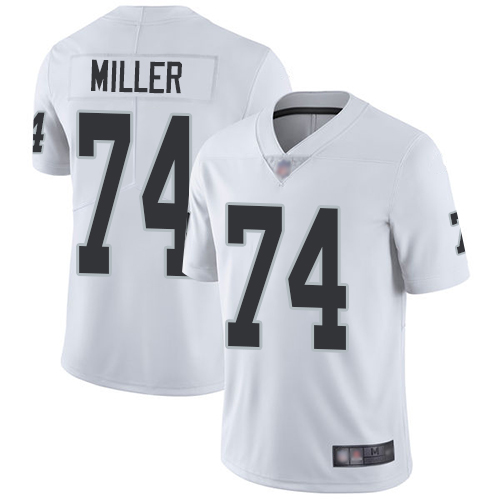 Las Vegas Raiders #74 Kolton Miller White Youth Stitched Vapor Untouchable Limited Jersey Youth