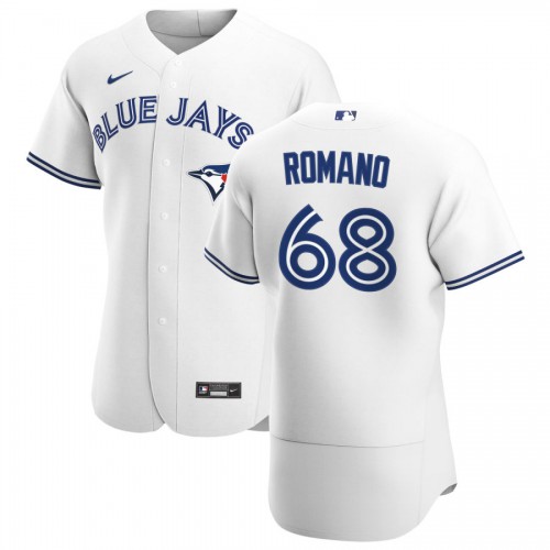 Toronto Toronto Blue Jays #68 Jordan Romano Men's White Home 2020 Authentic Player Jersey Men's