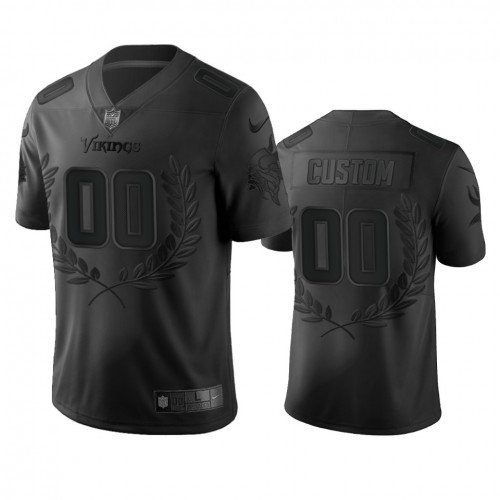 Minnesota Vikings Custom Men's Black MVP Limited Edition Jersey