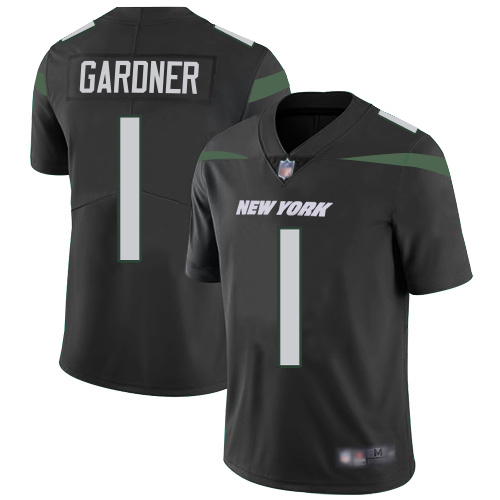 Jets #1 Ahmad Sauce Gardner Black Alternate Men's Stitched Vapor Untouchable Limited Jersey