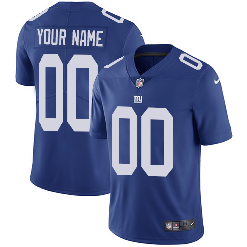 New York Giants Customized Royal Blue Team Color Stitched Vapor Untouchable Limited Men's Jersey