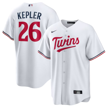 Men's Youth Women Minnesota Twins #26 Max Kepler White Home Replica Player Logo Jersey