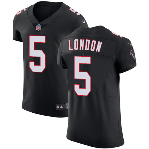 Falcons #5 Drake London Black Alternate Men's Stitched New Elite Jersey