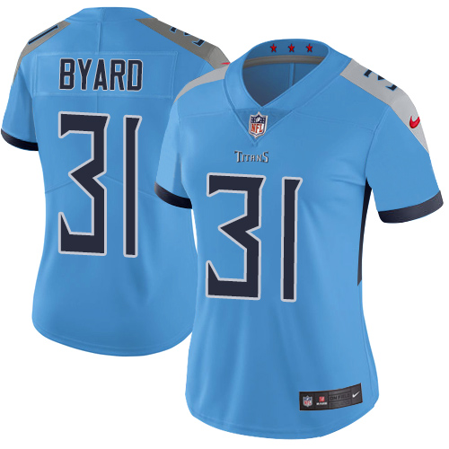 Tennessee Titans #31 Kevin Byard Light Blue Alternate Women's Stitched Vapor Untouchable Limited Jersey Womens