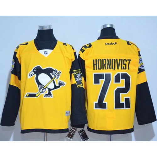Pittsburgh Penguins #72 Patric Hornqvist Gold 2017 Stadium Series Stitched Jersey Men's