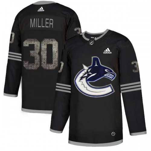 Adidas Vancouver Canucks #30 Ryan Miller Black Authentic Classic Stitched Jersey Men's