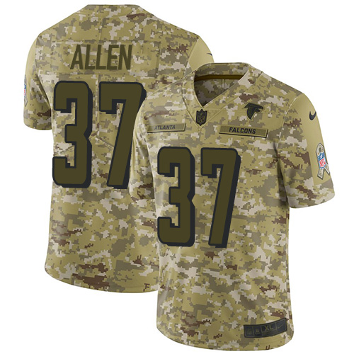 Atlanta Falcons #37 Ricardo Allen Camo Youth Stitched Limited 2018 Salute to Service Jersey Youth