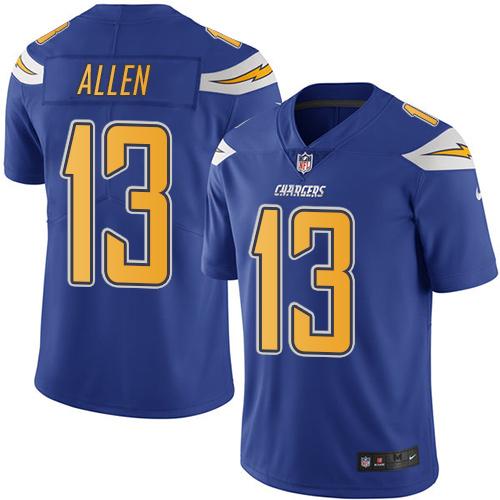 Chargers #13 Keenan Allen Electric Blue Youth Stitched Limited Rush Jersey