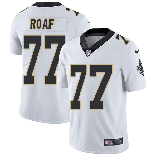 New Orleans Saints #77 Willie Roaf White Men's Stitched Vapor Untouchable Limited Jersey Men's