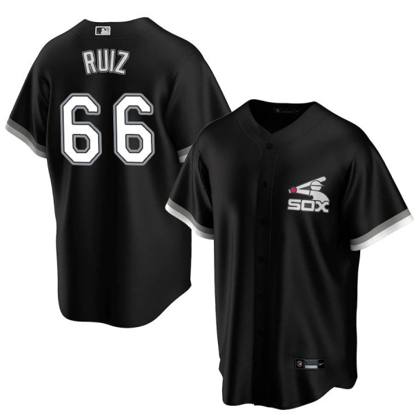 Men's Youth Women's Chicago White Sox 66 Replica Black 2020 Jose Ruiz Jersey