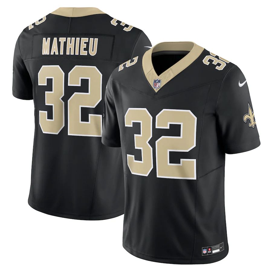 New Orleans Saints #32 Tyrann Mathieu Men's 2022 Salute To Service Limited Jersey - Olive