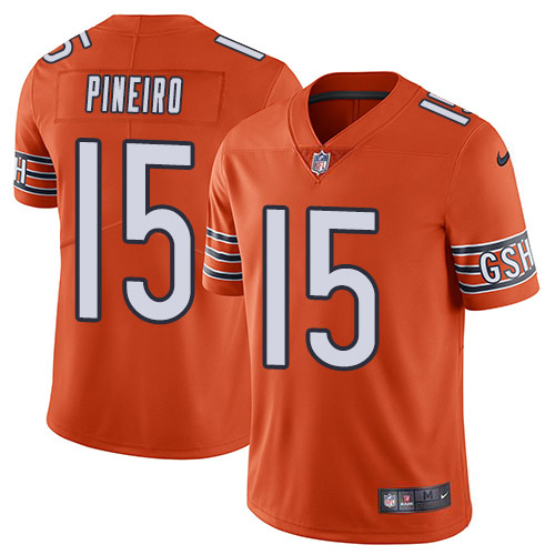 Chicago Bears #15 Eddy Pineiro Orange Youth Stitched Limited Rush Jersey Youth