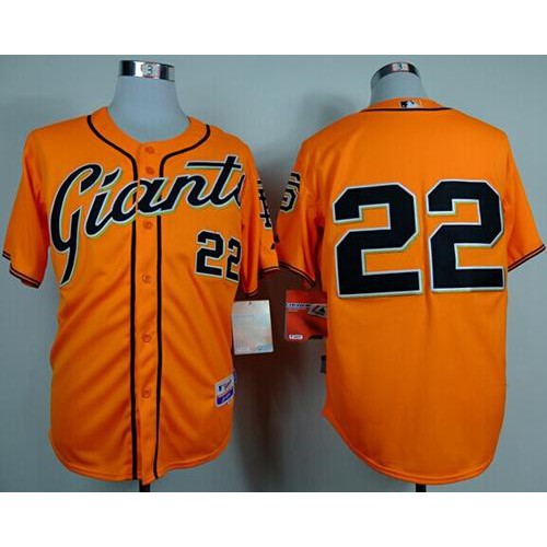 San Francisco Giants #22 Will Clark Orange Alternate Cool Base Stitched Jersey Men's