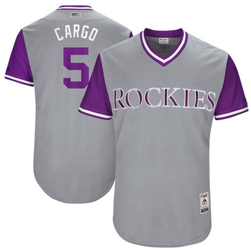 Colorado Rockies #5 Carlos Gonzalez Gray 