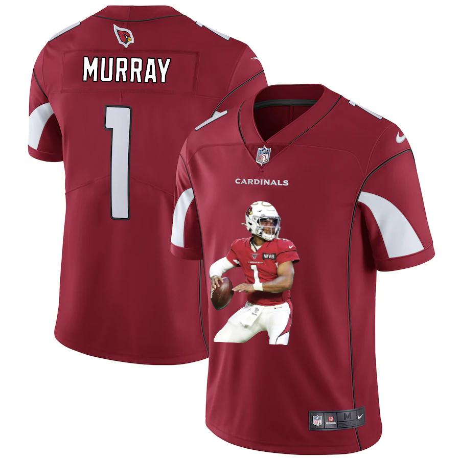Arizona Cardinals #1 Kyler Murray Men's Player Signature Moves Vapor Limited Jersey Red