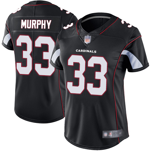 Arizona Cardinals #33 Byron Murphy Black Alternate Women's Stitched Vapor Untouchable Limited Jersey Womens
