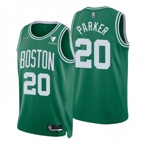 Boston Celtics #20 Jabari Parker Green Mens 2021-22 75th Anniversary Diamond Swingman Jersey - Icon Edition Mens