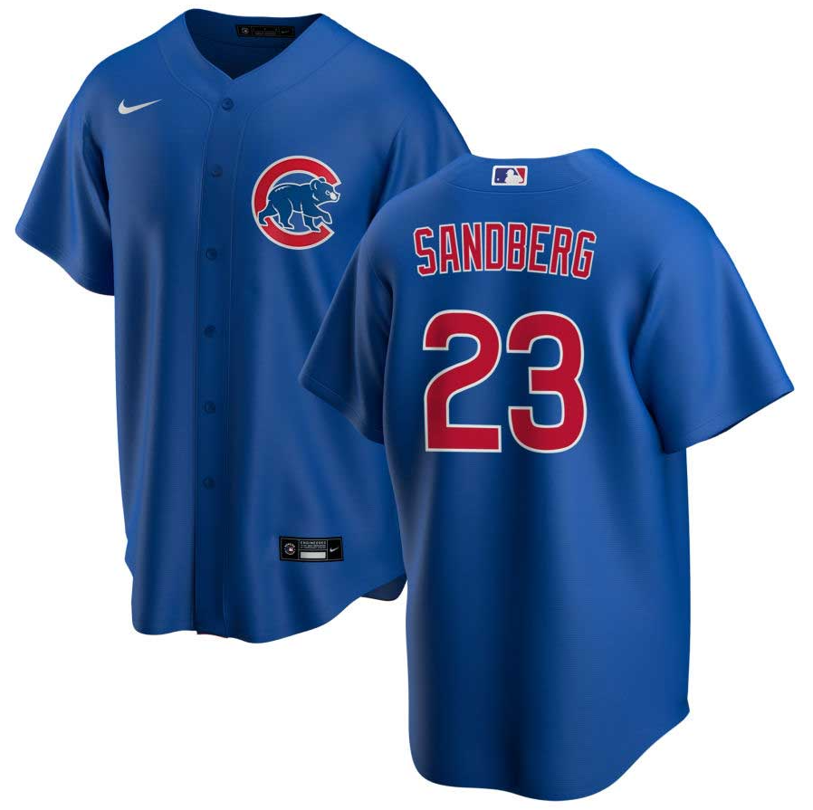 Men's Youth Women's Chicago Cubs #23 Ryne Sandberg Royal Alternate Cool Base Jersey