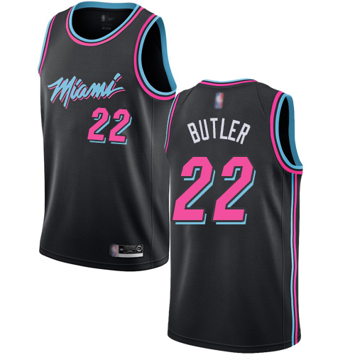 Miami Heat #22 Jimmy Butler Black Youth Swingman City Edition 2018/19 Jersey Youth