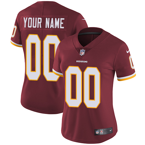 Washington Commanders Customized Burgundy Red Team Color Stitched Vapor Untouchable Limited Women's Jersey