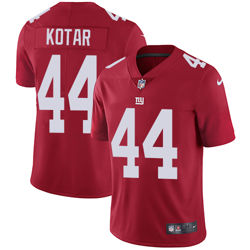 New York Giants #44 Doug Kotar Red Alternate Youth Stitched Vapor Untouchable Limited Jersey Youth