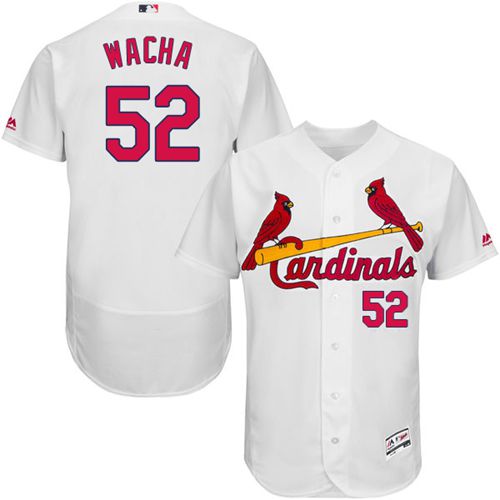 St.Louis Cardinals #52 Michael Wacha White Flexbase Authentic Collection Stitched Jersey Men's