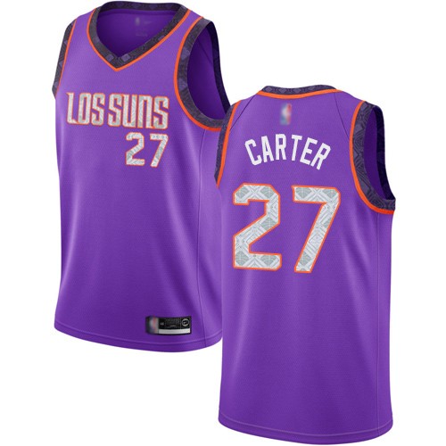 Phoenix Suns #27 Jevon Carter Purple Swingman City Edition 2018/19 Jersey Mens