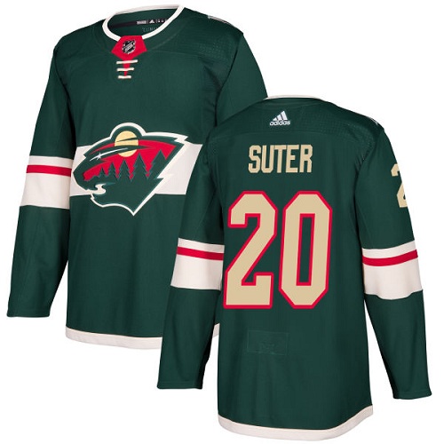 Adidas Minnesota Wild #20 Ryan Suter Green Home Authentic Stitched Youth Jersey Youth