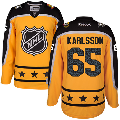 Ottawa Senators #65 Erik Karlsson Yellow 2017 All-Star Atlantic Division Women's Stitched Jersey Womens