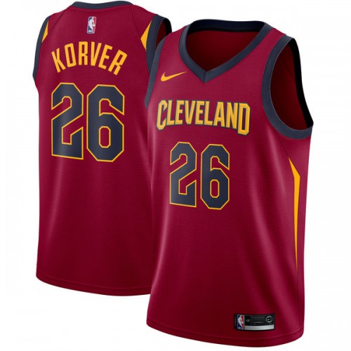 Cleveland Cavaliers #26 Kyle Korver Red Swingman Icon Edition Jersey Mens