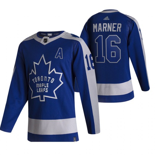 Toronto Maple Toronto Maple Leafs #16 Mitchell Marner Blue Men's Adidas 2020-21 Reverse Retro Alternate Jersey Men's