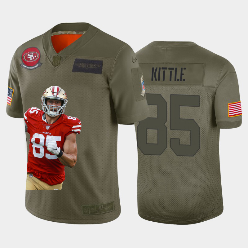 San Francisco 49ers #85 George Kittle Team Hero Vapor Limited Jersey Camo