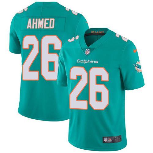 Miami Dolphins #26 Salvon Ahmed Aqua Green Team Color Youth Stitched Vapor Untouchable Limited Jersey Youth