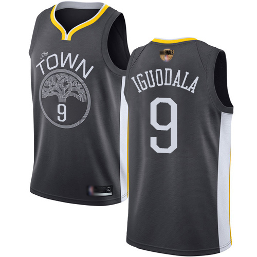 Golden State Warriors #9 Andre Iguodala Black 2019 Finals Bound Youth Swingman Statement Edition Jersey Youth